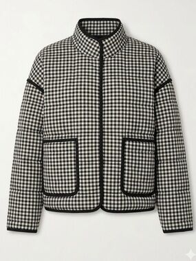 Free People Chloe Gingham
Jacket Black White New with Tags XS